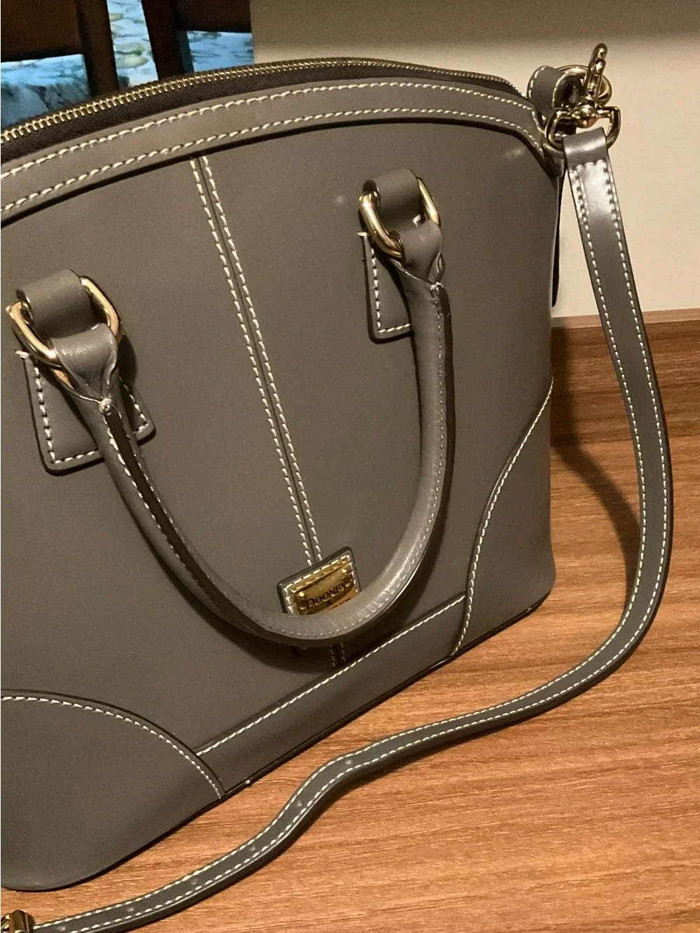 Dooney & Bourke Leather Handbag & Matching Wallet Set